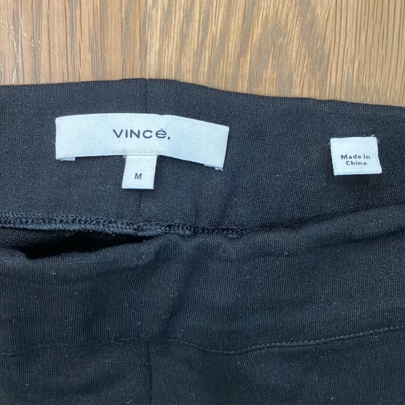 Vince Women’s Black Neutral Viscose Nylon Stretch Pull On Straight Leg Pants - Picture 5 of 6